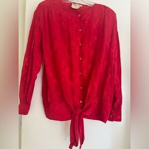 Elegant Red Women's Top